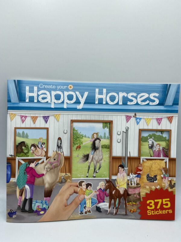 Sticker- und Malbuch Happy Horses