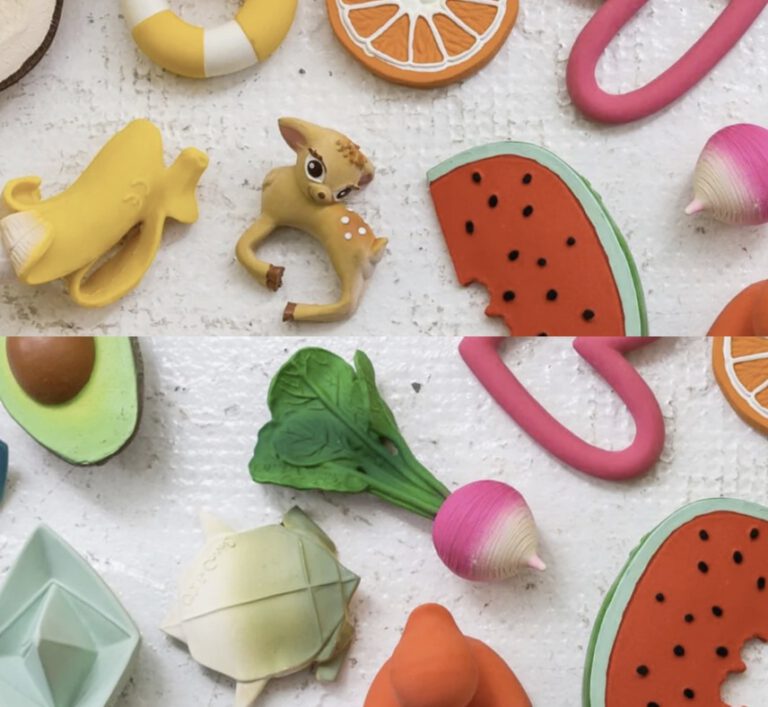 Oli & Carol Ana Banana Beißspielzeug – Aus Naturkautschuk, Badespielzeug & Beißring Für Babys Ab 0+