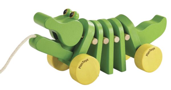 Plantoys Nachzieh-Krokodil mit klappernden Rädern