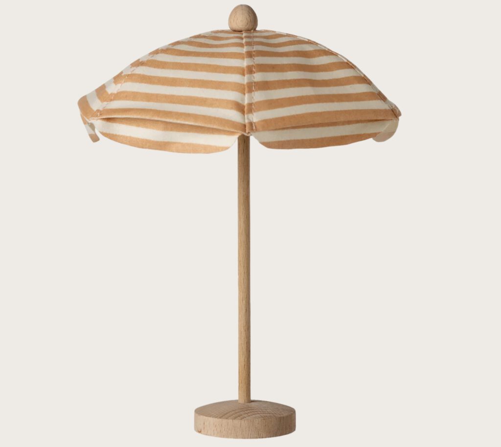 Maileg Sonnenschirm gestreift coral
