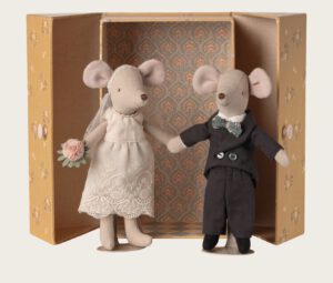 Maileg Hochzeitsmäuse Brautpaar in Box