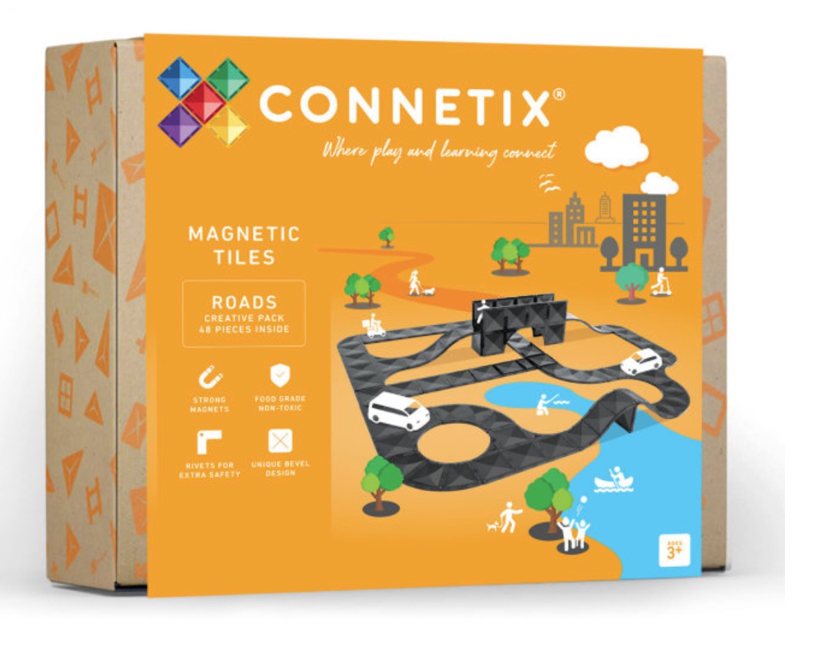Connetix Magnetbausteine Creative Roads Pack - 48 Teile